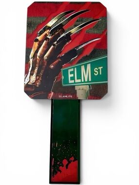 Glamlite Nightmare On Elm Street Freddy Krueger Horror Makeup Hand Mirror Rare